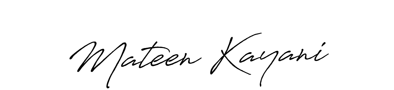 How to make Mateen Kayani signature? Antro_Vectra_Bolder is a professional autograph style. Create handwritten signature for Mateen Kayani name. Mateen Kayani signature style 7 images and pictures png