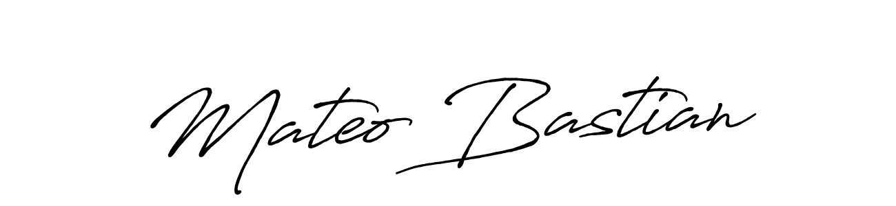 How to make Mateo Bastian name signature. Use Antro_Vectra_Bolder style for creating short signs online. This is the latest handwritten sign. Mateo Bastian signature style 7 images and pictures png