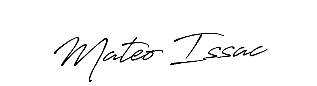 Mateo Issac stylish signature style. Best Handwritten Sign (Antro_Vectra_Bolder) for my name. Handwritten Signature Collection Ideas for my name Mateo Issac. Mateo Issac signature style 7 images and pictures png