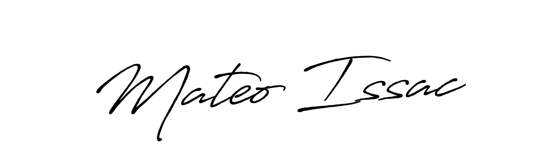 Mateo Issac stylish signature style. Best Handwritten Sign (Antro_Vectra_Bolder) for my name. Handwritten Signature Collection Ideas for my name Mateo Issac. Mateo Issac signature style 7 images and pictures png