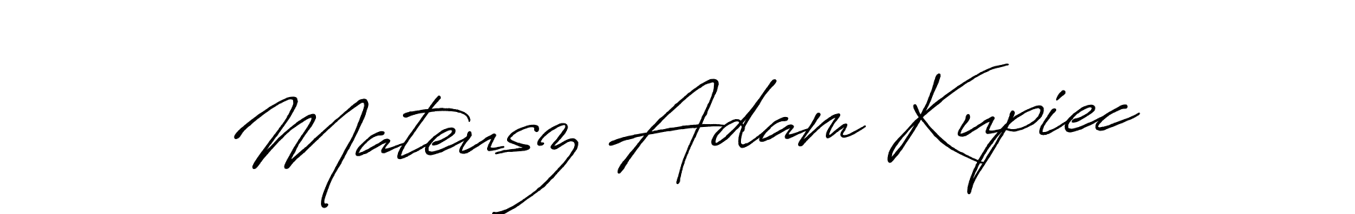 Use a signature maker to create a handwritten signature online. With this signature software, you can design (Antro_Vectra_Bolder) your own signature for name Mateusz Adam Kupiec. Mateusz Adam Kupiec signature style 7 images and pictures png