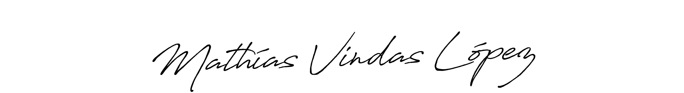 How to make Mathías Vindas López signature? Antro_Vectra_Bolder is a professional autograph style. Create handwritten signature for Mathías Vindas López name. Mathías Vindas López signature style 7 images and pictures png