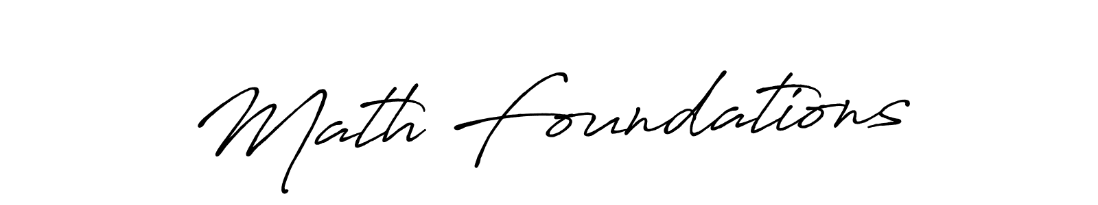 Also You can easily find your signature by using the search form. We will create Math Foundations name handwritten signature images for you free of cost using Antro_Vectra_Bolder sign style. Math Foundations signature style 7 images and pictures png