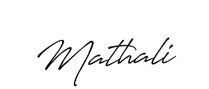 Also we have Mathali name is the best signature style. Create professional handwritten signature collection using Antro_Vectra_Bolder autograph style. Mathali signature style 7 images and pictures png