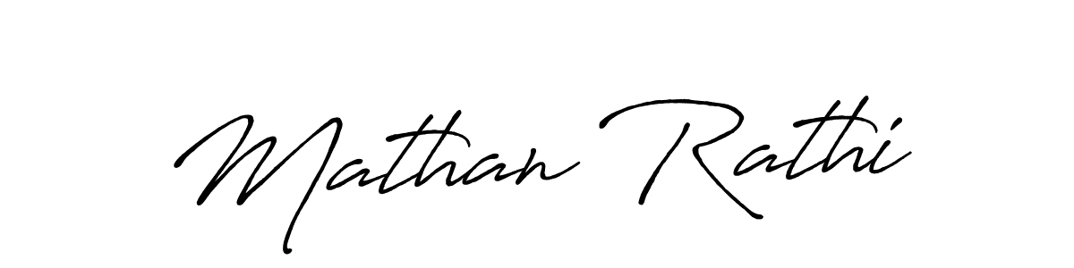 Also we have Mathan Rathi name is the best signature style. Create professional handwritten signature collection using Antro_Vectra_Bolder autograph style. Mathan Rathi signature style 7 images and pictures png