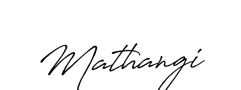 How to make Mathangi name signature. Use Antro_Vectra_Bolder style for creating short signs online. This is the latest handwritten sign. Mathangi signature style 7 images and pictures png