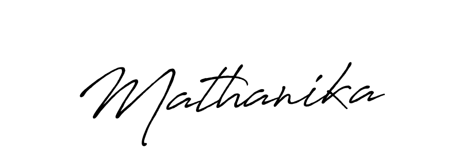 Make a beautiful signature design for name Mathanika. With this signature (Antro_Vectra_Bolder) style, you can create a handwritten signature for free. Mathanika signature style 7 images and pictures png