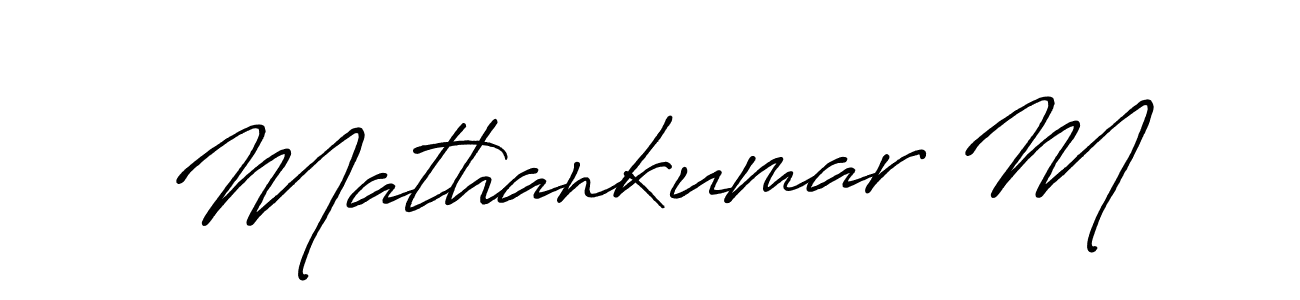 Here are the top 10 professional signature styles for the name Mathankumar M. These are the best autograph styles you can use for your name. Mathankumar M signature style 7 images and pictures png