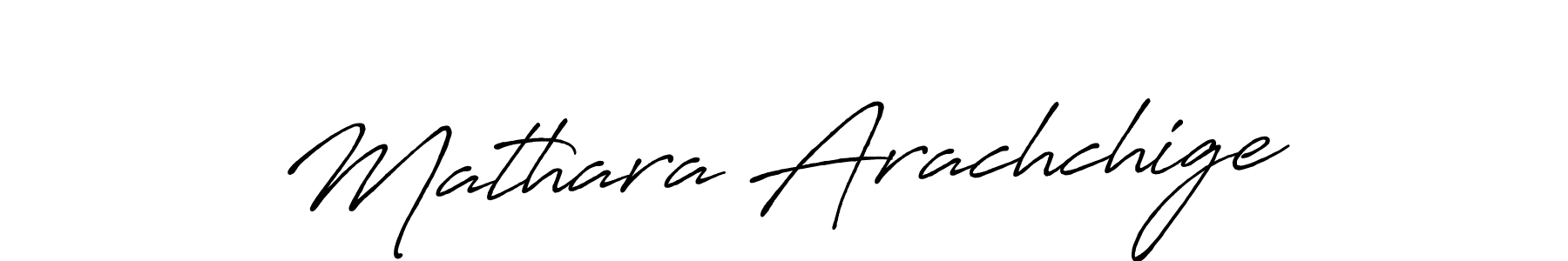 Create a beautiful signature design for name Mathara Arachchige. With this signature (Antro_Vectra_Bolder) fonts, you can make a handwritten signature for free. Mathara Arachchige signature style 7 images and pictures png