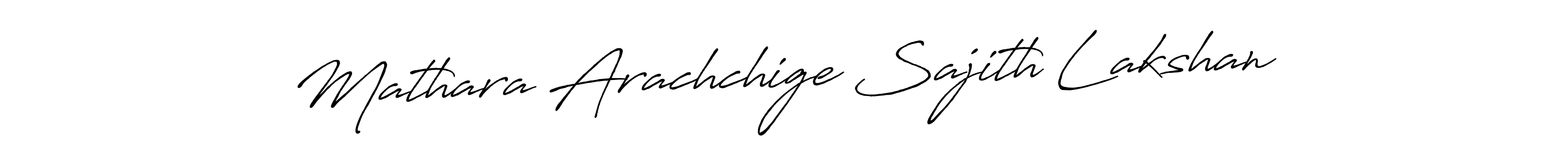 Use a signature maker to create a handwritten signature online. With this signature software, you can design (Antro_Vectra_Bolder) your own signature for name Mathara Arachchige Sajith Lakshan. Mathara Arachchige Sajith Lakshan signature style 7 images and pictures png