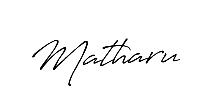 How to make Matharu signature? Antro_Vectra_Bolder is a professional autograph style. Create handwritten signature for Matharu name. Matharu signature style 7 images and pictures png