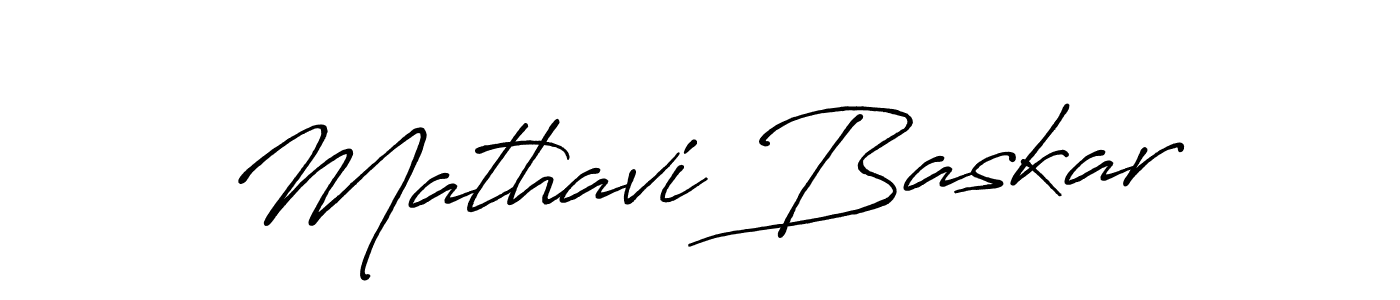 Make a beautiful signature design for name Mathavi Baskar. With this signature (Antro_Vectra_Bolder) style, you can create a handwritten signature for free. Mathavi Baskar signature style 7 images and pictures png