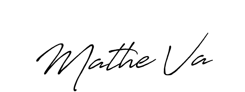 Make a beautiful signature design for name Mathe Va. With this signature (Antro_Vectra_Bolder) style, you can create a handwritten signature for free. Mathe Va signature style 7 images and pictures png