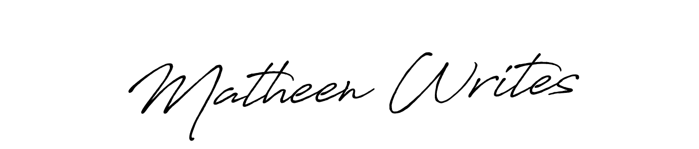 if you are searching for the best signature style for your name Matheen Writes. so please give up your signature search. here we have designed multiple signature styles  using Antro_Vectra_Bolder. Matheen Writes signature style 7 images and pictures png