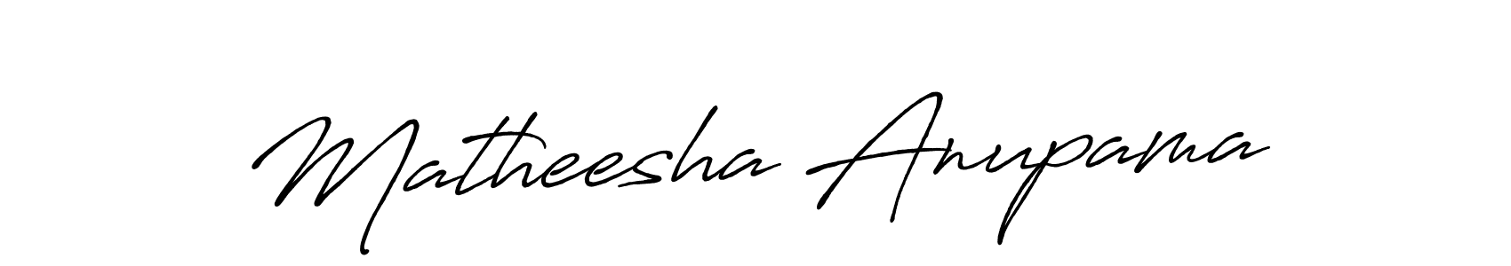 Also You can easily find your signature by using the search form. We will create Matheesha Anupama name handwritten signature images for you free of cost using Antro_Vectra_Bolder sign style. Matheesha Anupama signature style 7 images and pictures png