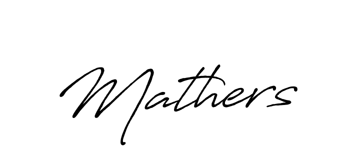 Design your own signature with our free online signature maker. With this signature software, you can create a handwritten (Antro_Vectra_Bolder) signature for name Mathers. Mathers signature style 7 images and pictures png