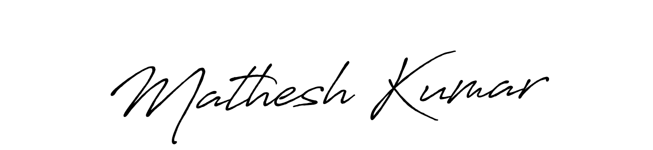 Mathesh Kumar stylish signature style. Best Handwritten Sign (Antro_Vectra_Bolder) for my name. Handwritten Signature Collection Ideas for my name Mathesh Kumar. Mathesh Kumar signature style 7 images and pictures png