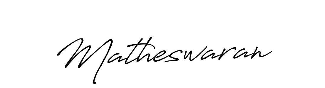 Also we have Matheswaran name is the best signature style. Create professional handwritten signature collection using Antro_Vectra_Bolder autograph style. Matheswaran signature style 7 images and pictures png