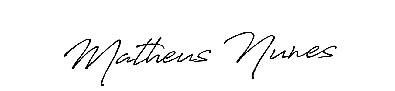 How to make Matheus Nunes name signature. Use Antro_Vectra_Bolder style for creating short signs online. This is the latest handwritten sign. Matheus Nunes signature style 7 images and pictures png