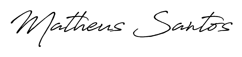 Give your name Matheus Santos an exquisite flair with the Antro_Vectra_Bolder script font. Ideal for contracts, resumes, and formal letterheads. Matheus Santos signature style 7 images and pictures png