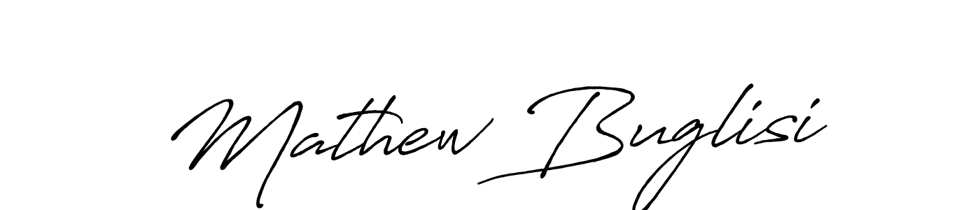Create a beautiful signature design for name Mathew Buglisi. With this signature (Antro_Vectra_Bolder) fonts, you can make a handwritten signature for free. Mathew Buglisi signature style 7 images and pictures png