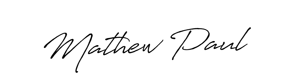Also we have Mathew Paul name is the best signature style. Create professional handwritten signature collection using Antro_Vectra_Bolder autograph style. Mathew Paul signature style 7 images and pictures png