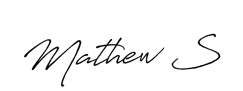 You should practise on your own different ways (Antro_Vectra_Bolder) to write your name (Mathew S) in signature. don't let someone else do it for you. Mathew S signature style 7 images and pictures png