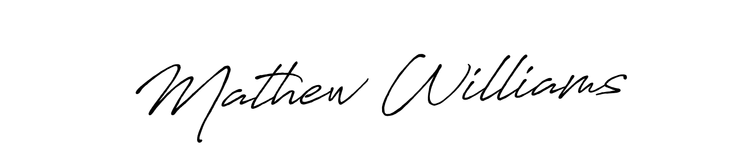 Also You can easily find your signature by using the search form. We will create Mathew Williams name handwritten signature images for you free of cost using Antro_Vectra_Bolder sign style. Mathew Williams signature style 7 images and pictures png