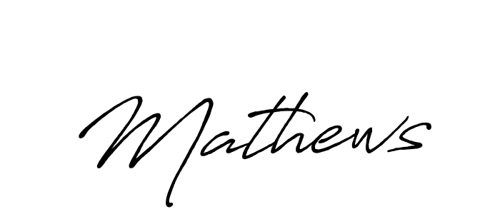 Use a signature maker to create a handwritten signature online. With this signature software, you can design (Antro_Vectra_Bolder) your own signature for name Mathews. Mathews signature style 7 images and pictures png
