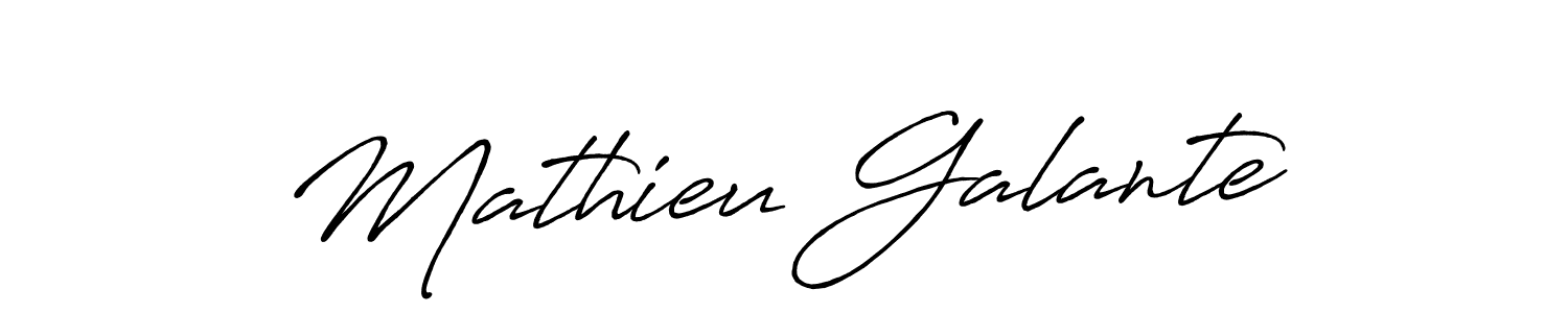 Make a beautiful signature design for name Mathieu Galante. With this signature (Antro_Vectra_Bolder) style, you can create a handwritten signature for free. Mathieu Galante signature style 7 images and pictures png