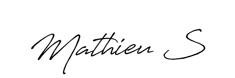 This is the best signature style for the Mathieu S name. Also you like these signature font (Antro_Vectra_Bolder). Mix name signature. Mathieu S signature style 7 images and pictures png