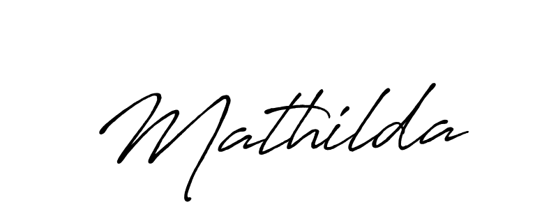 Mathilda stylish signature style. Best Handwritten Sign (Antro_Vectra_Bolder) for my name. Handwritten Signature Collection Ideas for my name Mathilda. Mathilda signature style 7 images and pictures png