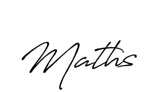 Make a beautiful signature design for name Maths. With this signature (Antro_Vectra_Bolder) style, you can create a handwritten signature for free. Maths signature style 7 images and pictures png