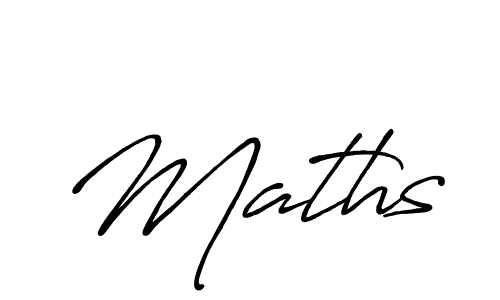 Make a beautiful signature design for name Maths. With this signature (Antro_Vectra_Bolder) style, you can create a handwritten signature for free. Maths signature style 7 images and pictures png