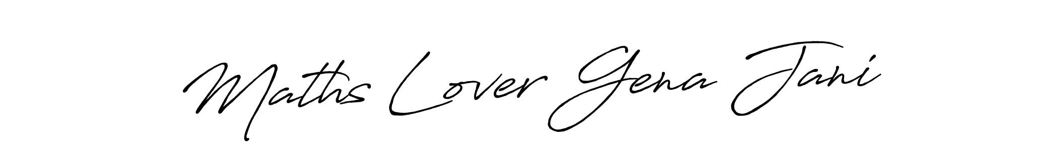 Here are the top 10 professional signature styles for the name Maths Lover Gena Jani. These are the best autograph styles you can use for your name. Maths Lover Gena Jani signature style 7 images and pictures png