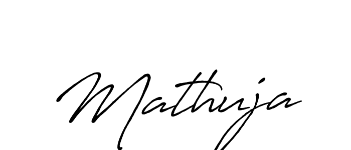 How to make Mathuja signature? Antro_Vectra_Bolder is a professional autograph style. Create handwritten signature for Mathuja name. Mathuja signature style 7 images and pictures png