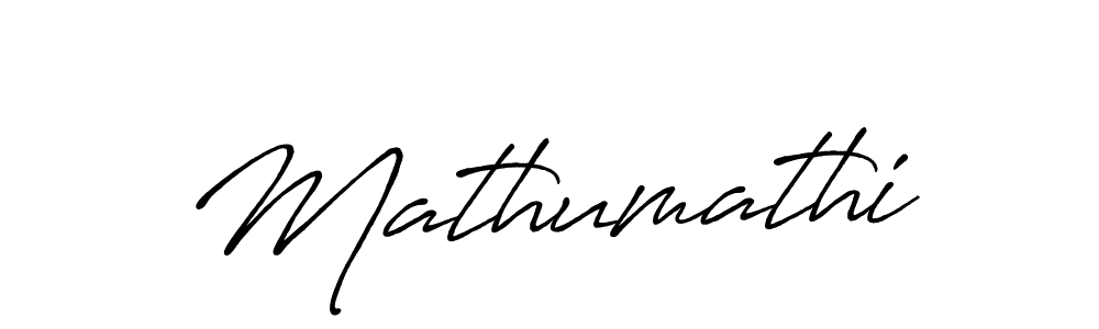 Create a beautiful signature design for name Mathumathi. With this signature (Antro_Vectra_Bolder) fonts, you can make a handwritten signature for free. Mathumathi signature style 7 images and pictures png