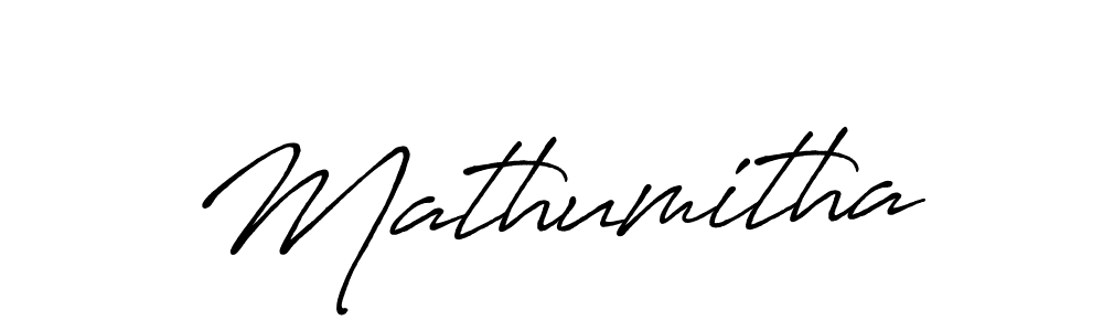 Also we have Mathumitha name is the best signature style. Create professional handwritten signature collection using Antro_Vectra_Bolder autograph style. Mathumitha signature style 7 images and pictures png