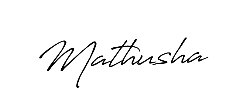 Mathusha stylish signature style. Best Handwritten Sign (Antro_Vectra_Bolder) for my name. Handwritten Signature Collection Ideas for my name Mathusha. Mathusha signature style 7 images and pictures png