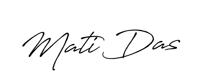 Use a signature maker to create a handwritten signature online. With this signature software, you can design (Antro_Vectra_Bolder) your own signature for name Mati Das. Mati Das signature style 7 images and pictures png