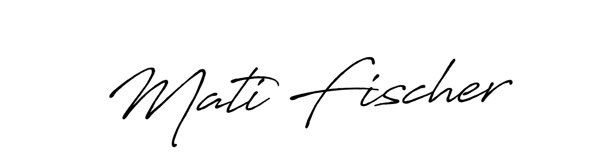 You should practise on your own different ways (Antro_Vectra_Bolder) to write your name (Mati Fischer) in signature. don't let someone else do it for you. Mati Fischer signature style 7 images and pictures png