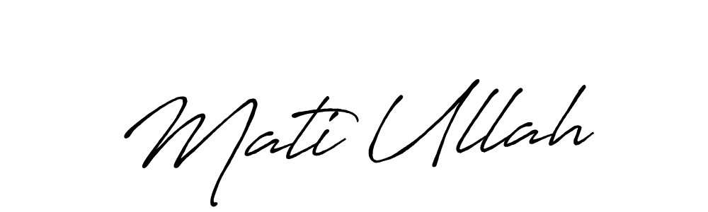 Also You can easily find your signature by using the search form. We will create Mati Ullah name handwritten signature images for you free of cost using Antro_Vectra_Bolder sign style. Mati Ullah signature style 7 images and pictures png