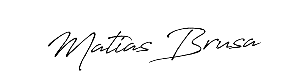 Make a beautiful signature design for name Matias Brusa. With this signature (Antro_Vectra_Bolder) style, you can create a handwritten signature for free. Matias Brusa signature style 7 images and pictures png