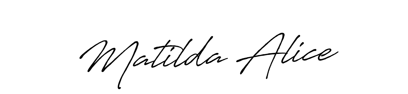 Also we have Matilda Alice name is the best signature style. Create professional handwritten signature collection using Antro_Vectra_Bolder autograph style. Matilda Alice signature style 7 images and pictures png