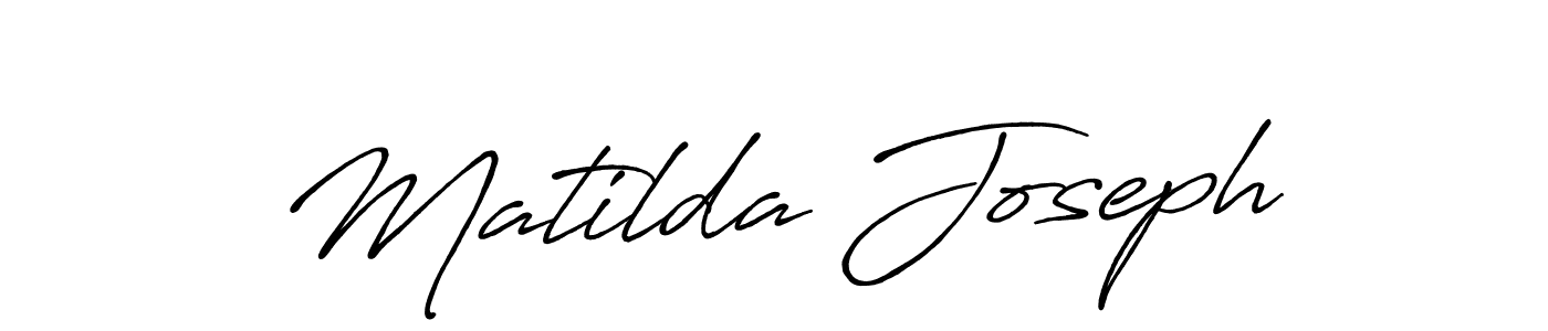Make a beautiful signature design for name Matilda Joseph. With this signature (Antro_Vectra_Bolder) style, you can create a handwritten signature for free. Matilda Joseph signature style 7 images and pictures png