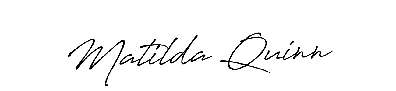 Make a beautiful signature design for name Matilda Quinn. With this signature (Antro_Vectra_Bolder) style, you can create a handwritten signature for free. Matilda Quinn signature style 7 images and pictures png