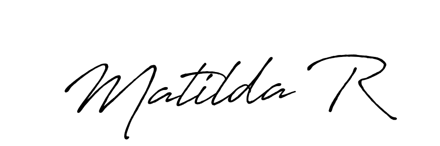 Design your own signature with our free online signature maker. With this signature software, you can create a handwritten (Antro_Vectra_Bolder) signature for name Matilda R. Matilda R signature style 7 images and pictures png