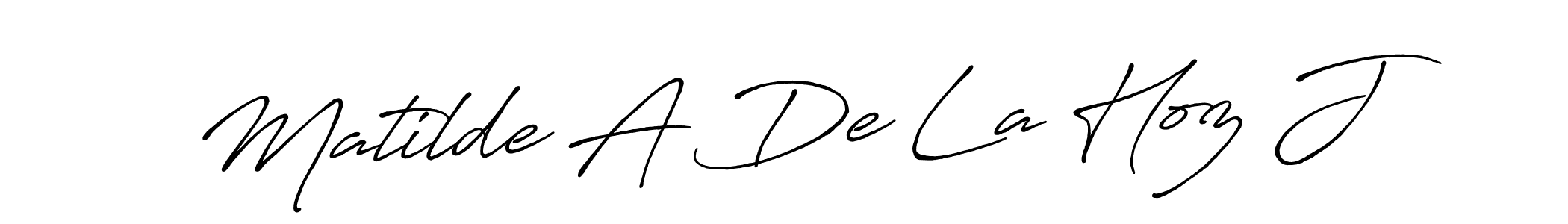 Here are the top 10 professional signature styles for the name Matilde A De La Hoz J. These are the best autograph styles you can use for your name. Matilde A De La Hoz J signature style 7 images and pictures png