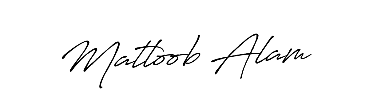 Use a signature maker to create a handwritten signature online. With this signature software, you can design (Antro_Vectra_Bolder) your own signature for name Matloob Alam. Matloob Alam signature style 7 images and pictures png