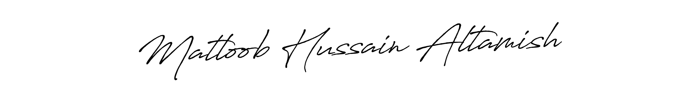 It looks lik you need a new signature style for name Matloob Hussain Altamish. Design unique handwritten (Antro_Vectra_Bolder) signature with our free signature maker in just a few clicks. Matloob Hussain Altamish signature style 7 images and pictures png